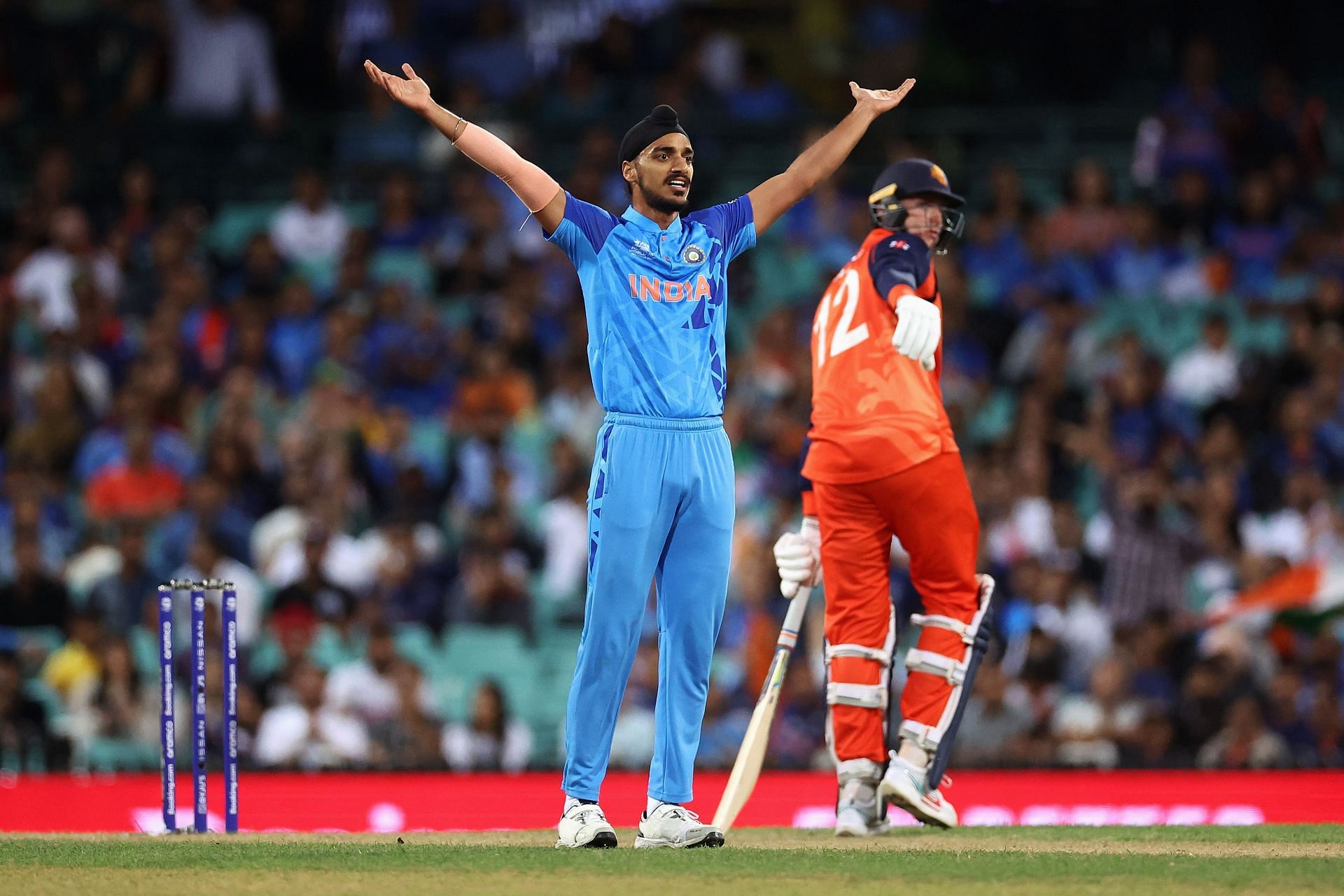 Arshdeep Singh has been one of the finds of this year’s T20 World Cup. Pic: Getty Images